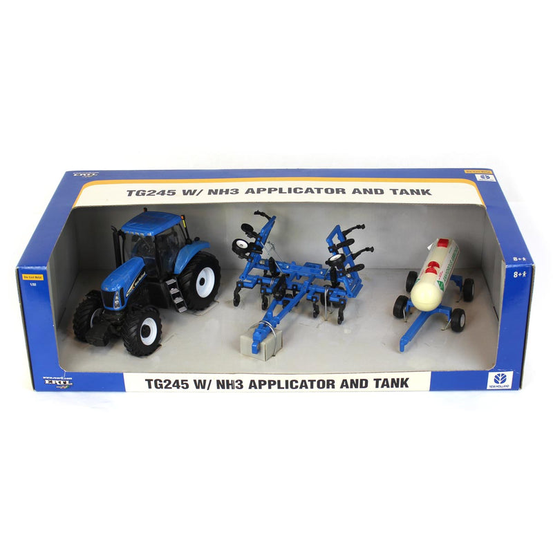 1/32 New Holland Farm Toy Set with New Holland TG245 Tractor, NH3 Applicator & Tank by ERTL