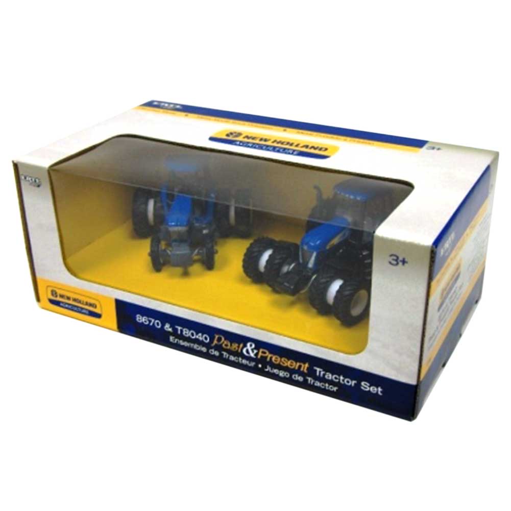 1/64 New Holland 2 Piece Past & Present Tractor Set with 8670