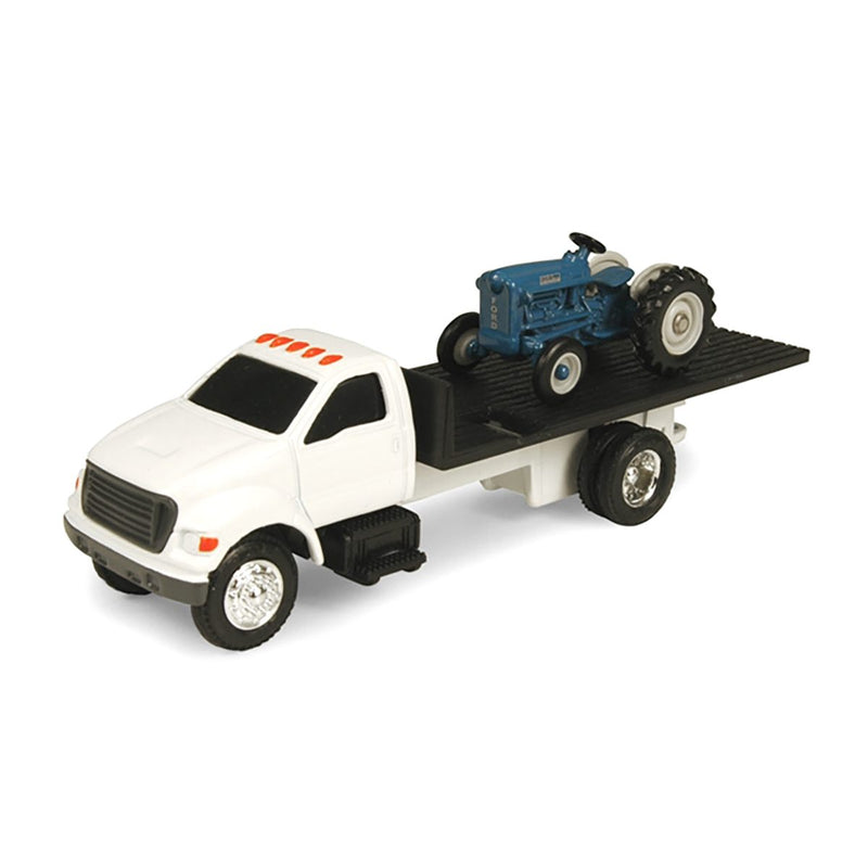 1/64 Ford Rollback Dealer Truck with Ford 2000 Wide Front Tractor by ERTL