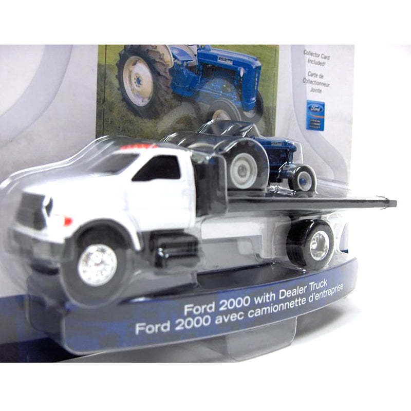 1/64 Ford Rollback Dealer Truck with Ford 2000 Wide Front Tractor by ERTL