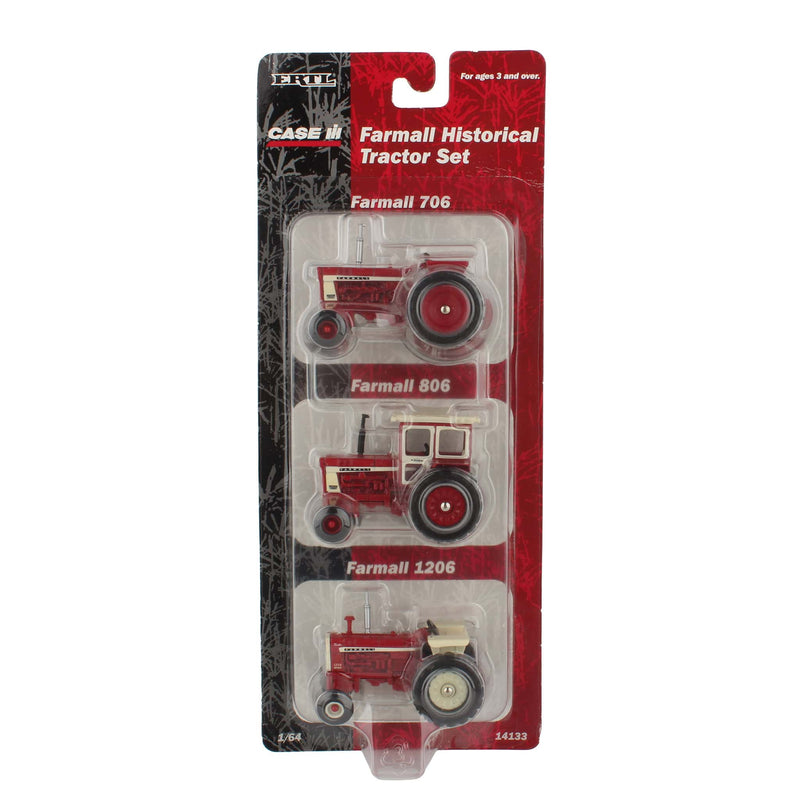 1/64 IH Farmall Tractor Set with 706, 806 & 1206