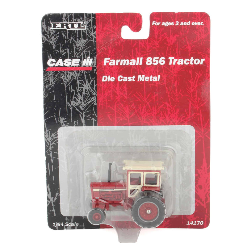 1/64 International Harvester 856 Tractor with Wide Front, Hiniker Cab, & Rear Duals by ERTL