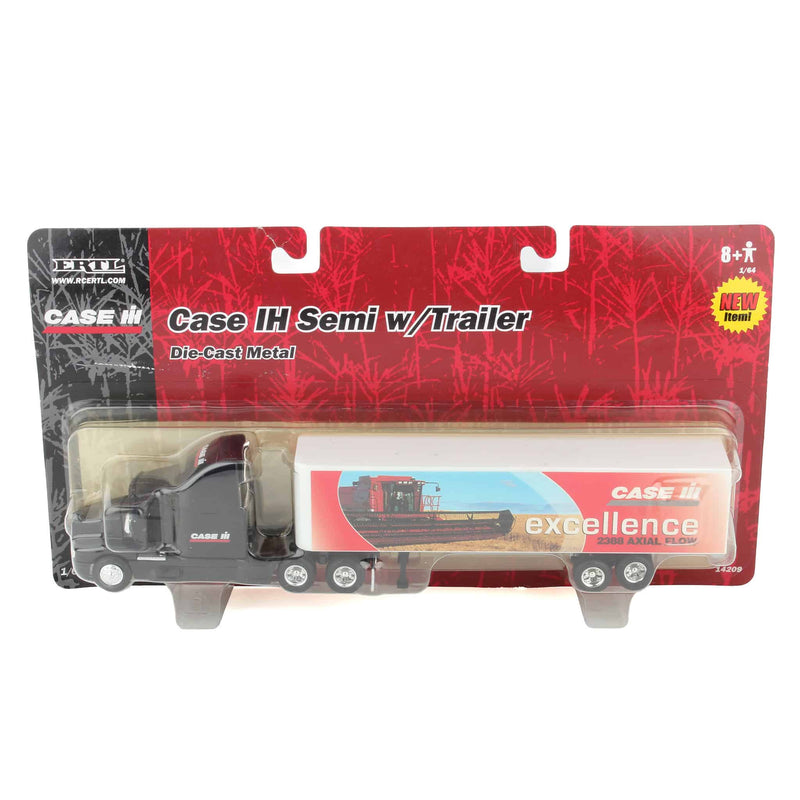 1/64 Case IH Semi Truck with 2388 Axial Flow Combine Trailer by ERTL