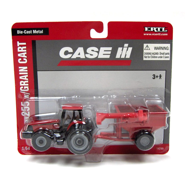 1/64 Case IH MX255 Tractor with Rear Duals & Grain Cart by ERTL