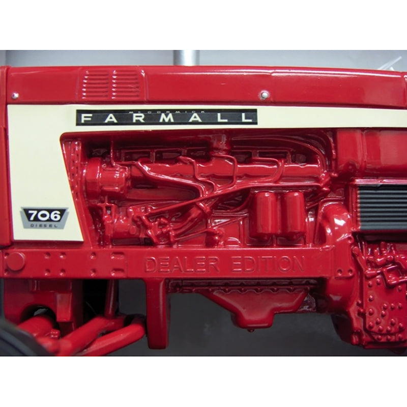 1/16 IH Farmall 706 Wide with 4-Bottom Plow Dealer Edition by ERTL