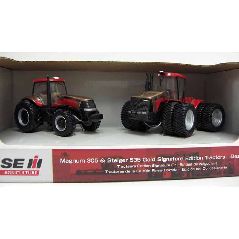 1/64 Magnum 305 & Steiger 535 Gold Signature Edition Tractors, Dealer Edition Set