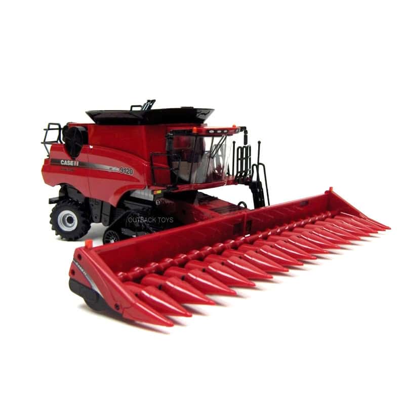 1/32 Case IH 9120 Tracked Combine with Corn & Grain Heads, ERTL Prestige Collection