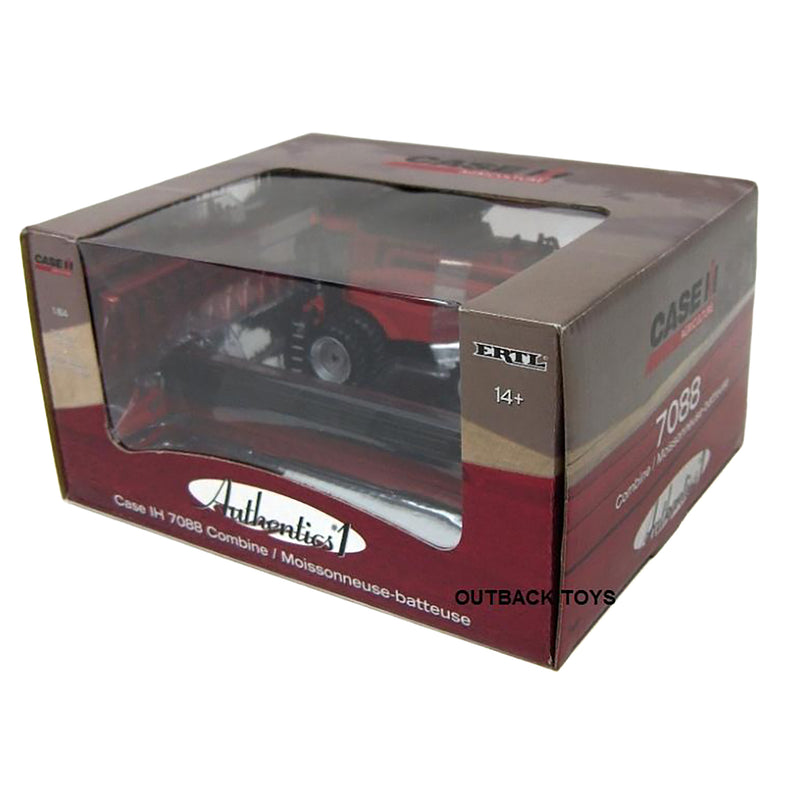 1/64 Case IH 7088 Combine with Duals & Two Heads, ERTL Precision Authentics #1