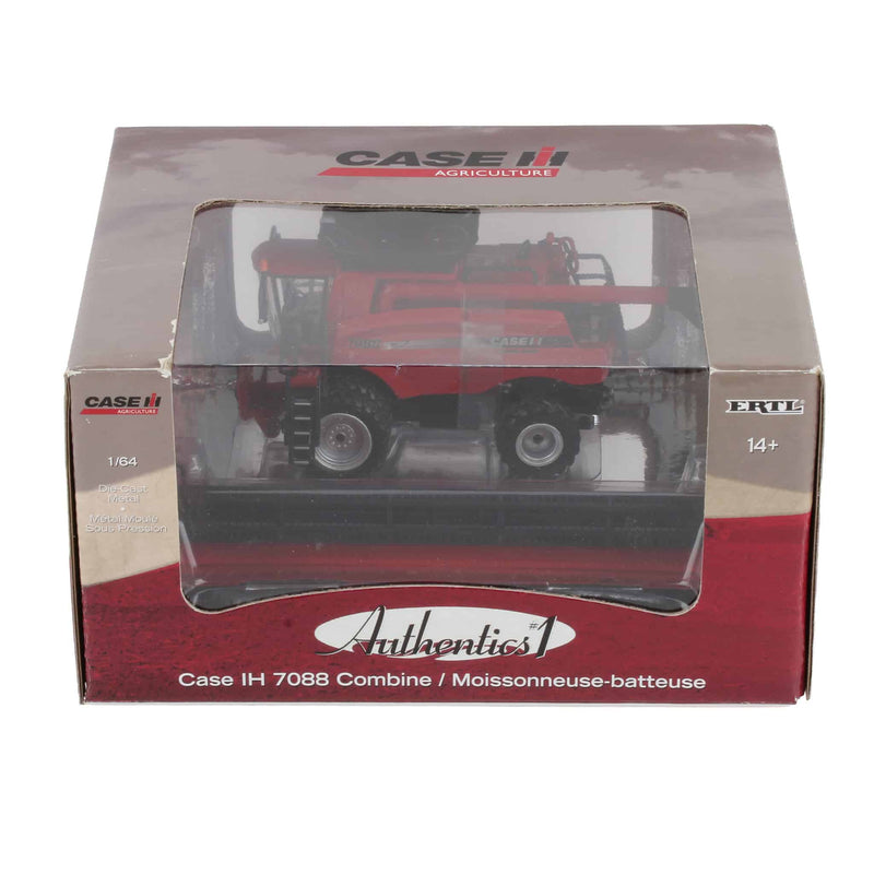 1/64 Case IH 7088 Combine with Duals and Two Headers, ERTL Precision Authentics #1