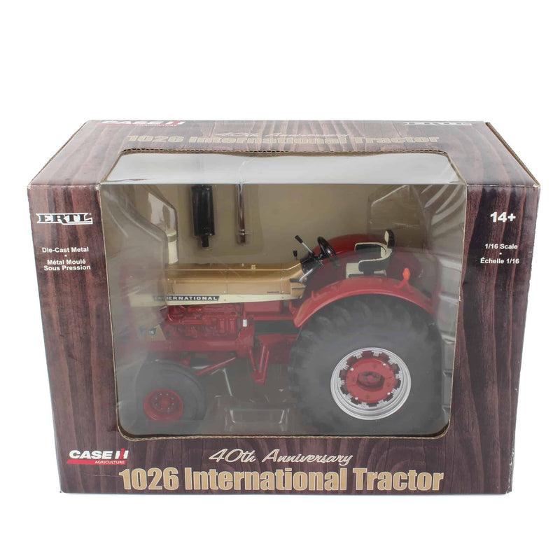 1/16 International 1026 Gold Demonstrator Tractor with Wheatland Fenders, 40th Anniversary by ERTL