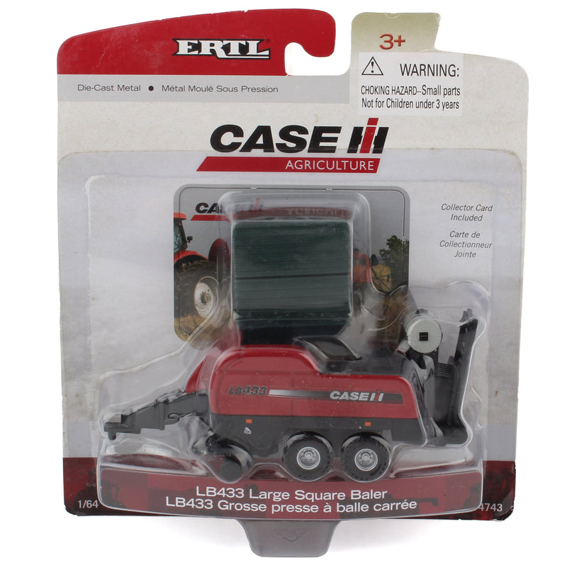 1/64 Case IH LB433 Large Square Baler with Four Bales by ERTL