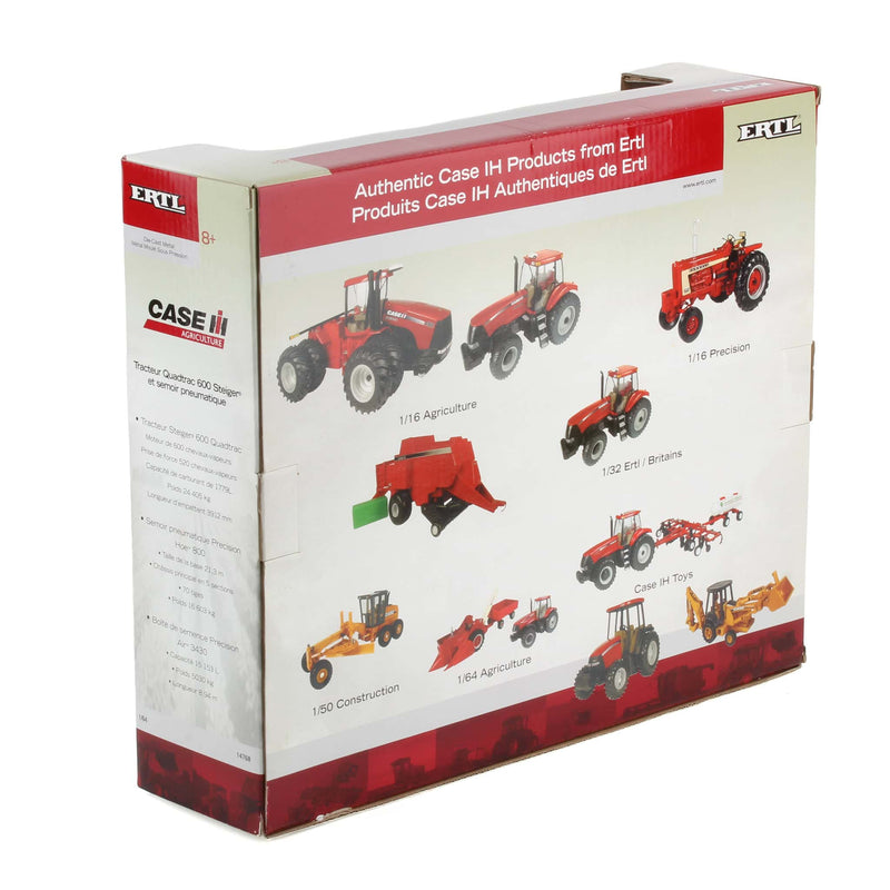 1/64 Case IH 600 Quadtrac Tractor with Precision Hoe, 800 Air Seeder, & 3430 Air Cart by ERTL