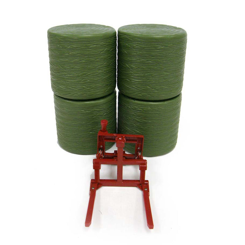 1/16 Red Bale Mover with 4 Bales by ERTL