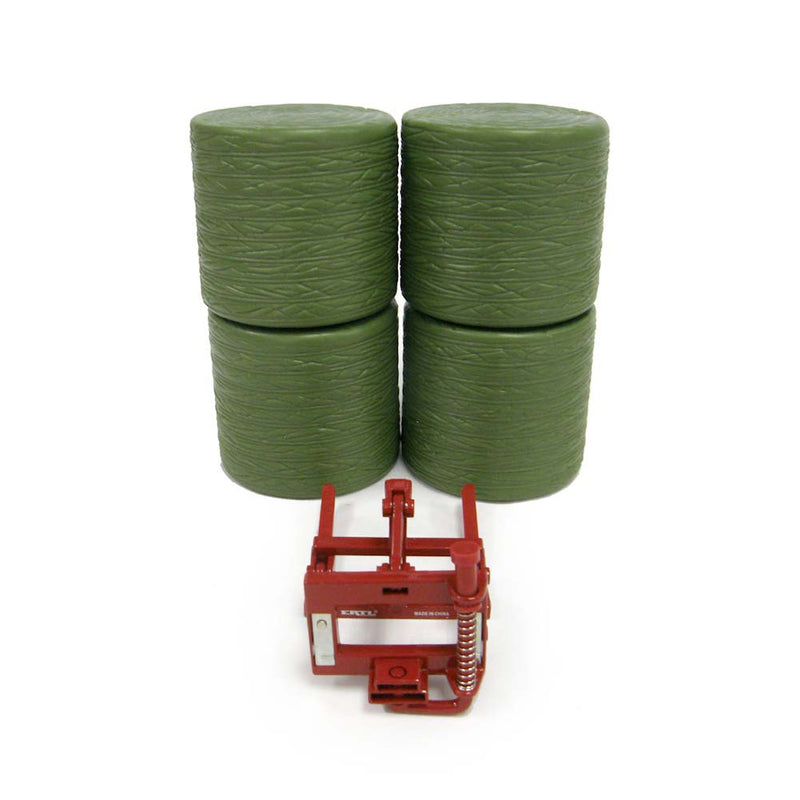 1/16 Red Bale Mover with 4 Bales by ERTL