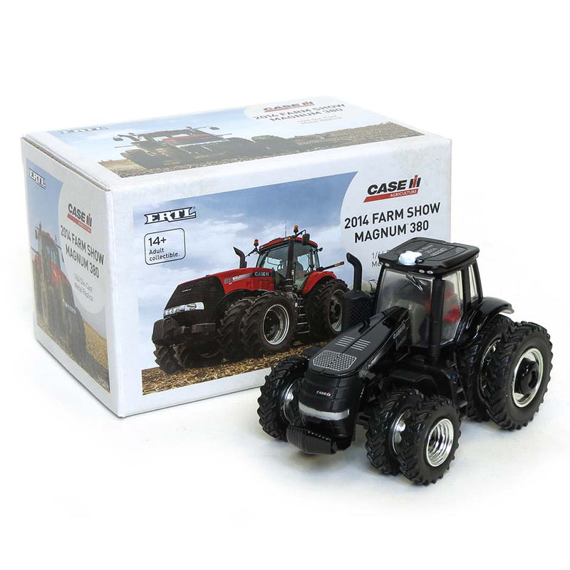 Black Chase Unit ~ 1/64 2014 Farm Show Case IH Magnum 380 Tractor with Duals by ERTL