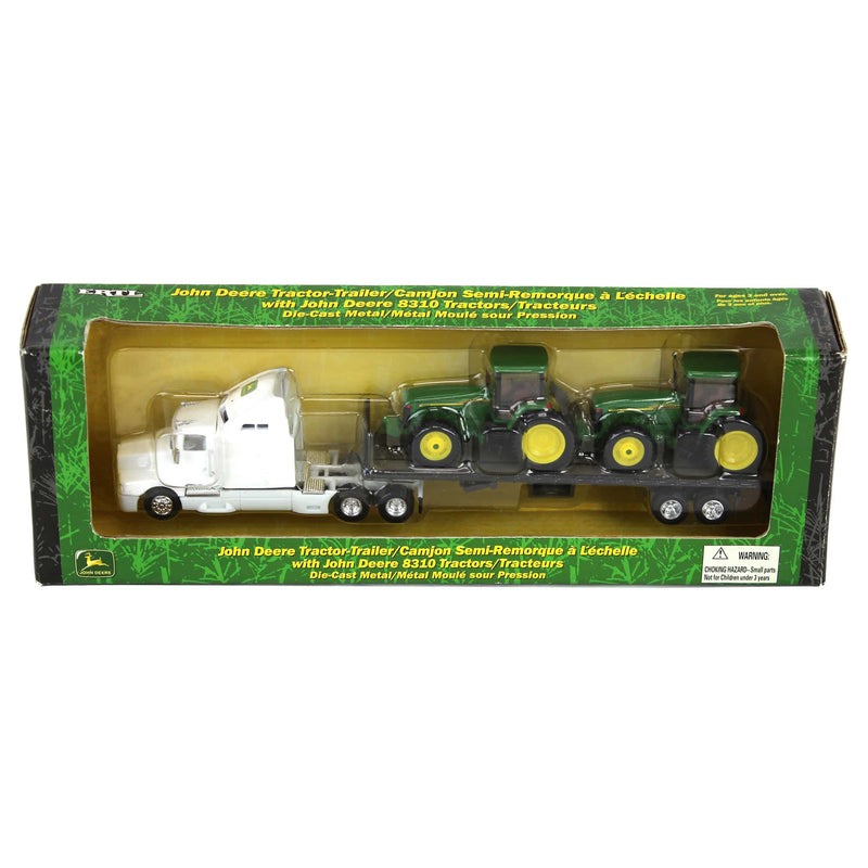 1/87 John Deere Tractor Trailer with (2) 8310 Tractors