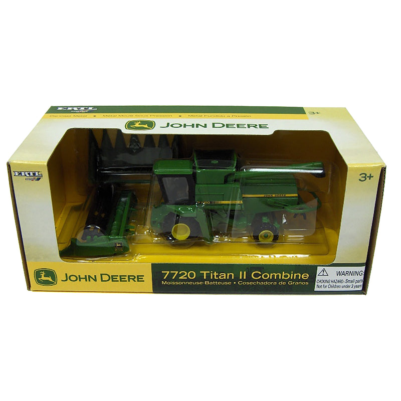 1/64 John Deere 7720 Titan II Combine with Corn and Grain Headers by ERTL