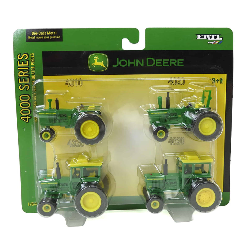 1/64 John Deere 4000 Series, 4 Piece Tractor Set by ERTL