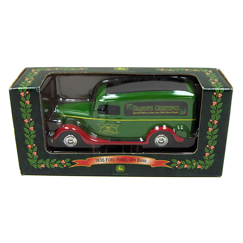 1/25 John Deere 1936 Ford Panel Van Christmas Bank by ERTL
