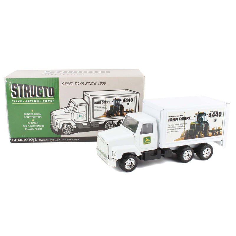 1/25 Steel Box Truck with Tandem Axle John Deere 4440 Tractor Decoration by Strutco
