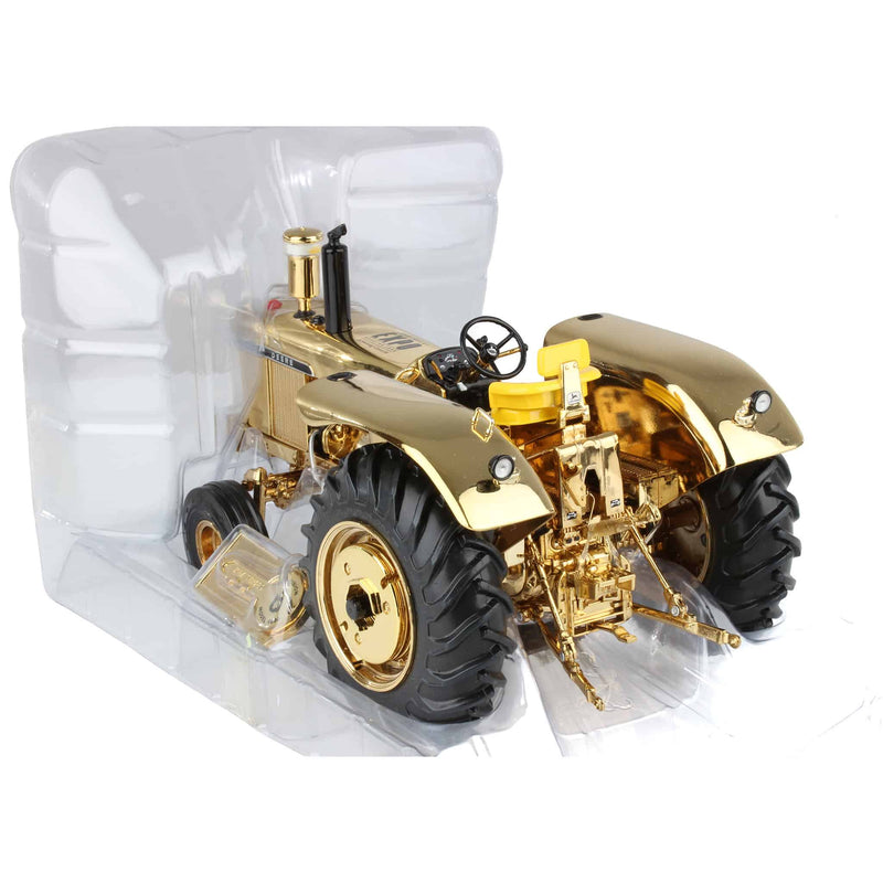 Gold Chrome ~ 1/16 John Deere 4020 Houston 2008 Dealer Incentive Award by ERTL, Precision Key Series #6