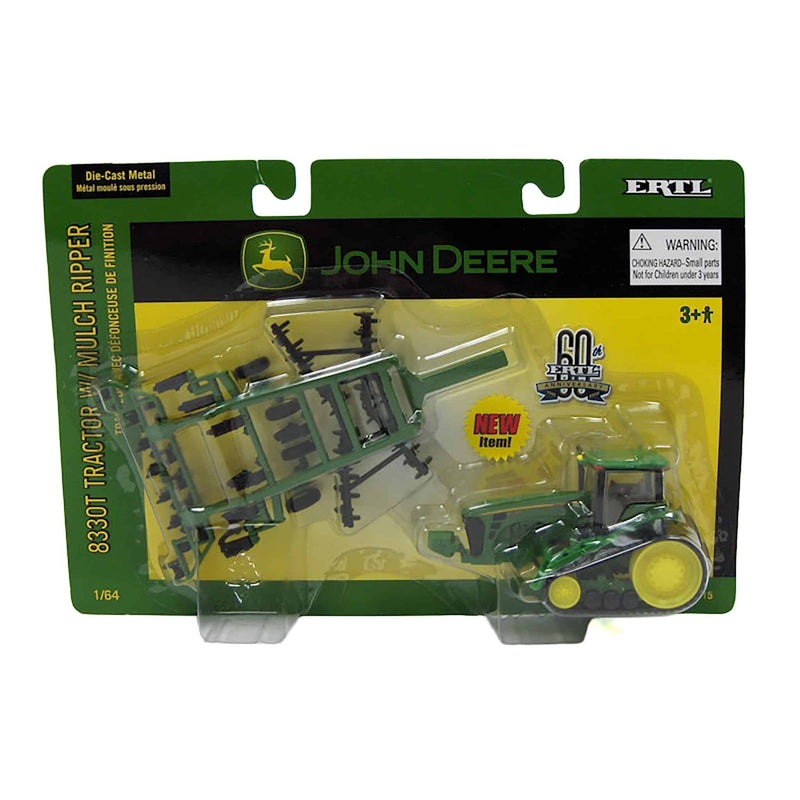 1/64 John Deere 8330T Tractor with Mulch Ripper by ERTL