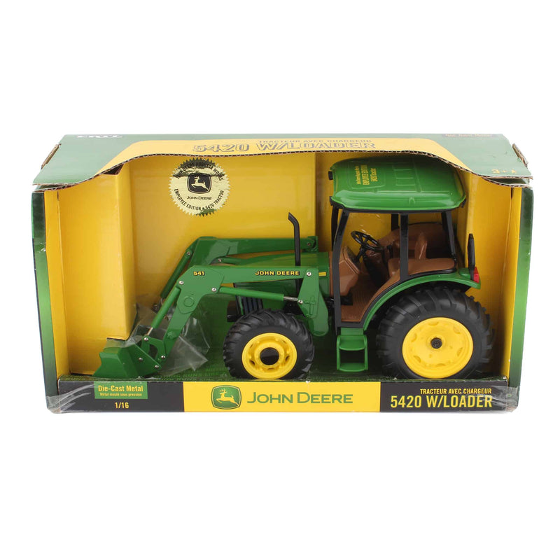 1/16 John Deere 5420 Tractor with Cab & Loader by ERTL, JD Augusta Works Employee Edition