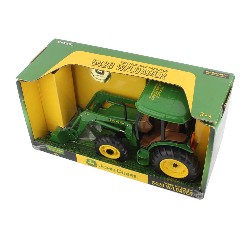1/16 John Deere 5420 Tractor with Cab & Loader by ERTL, JD Augusta Works Employee Edition