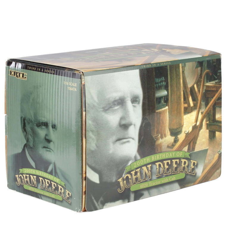 Gold Chrome ~ 1/16 John Deere 4020 Tractor with Cab by ERTL, 200th Birthday of John Deere, Anniversary Series #3
