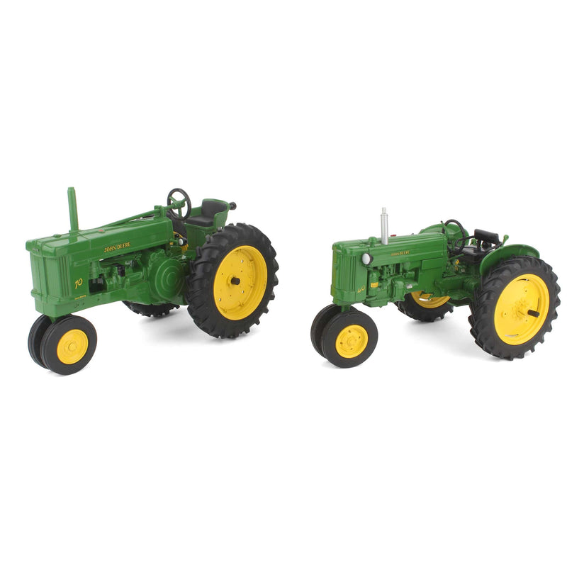 1/16 John Deere 40 and 70 50th Anniversary Tractor Set by ERTL - LOOSE