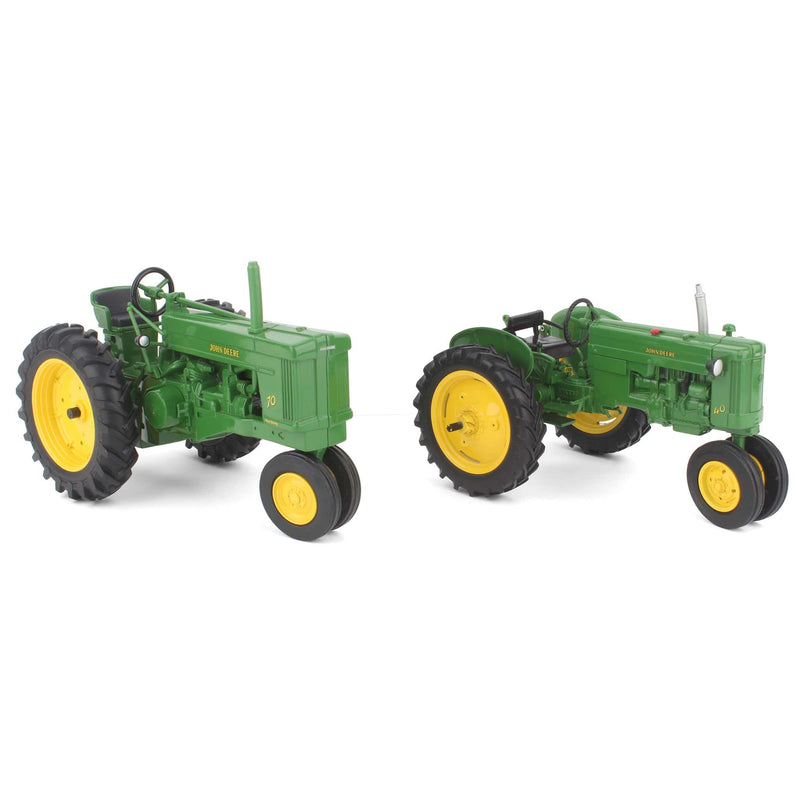 1/16 John Deere 40 and 70 50th Anniversary Tractor Set by ERTL - LOOSE