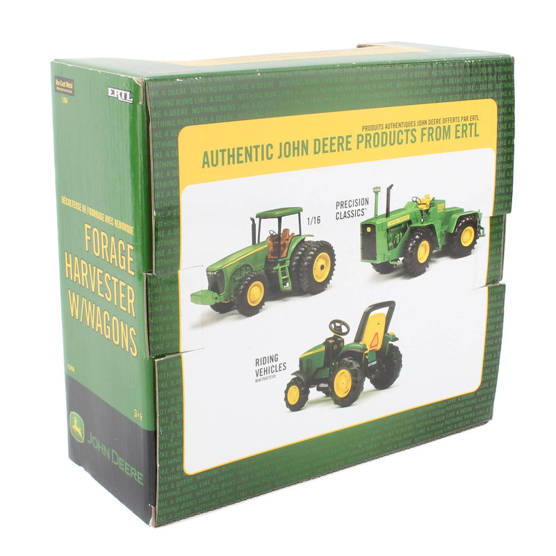 1/64 John Deere 7500 Self-Propelled Forage Harvester with Two Wagons