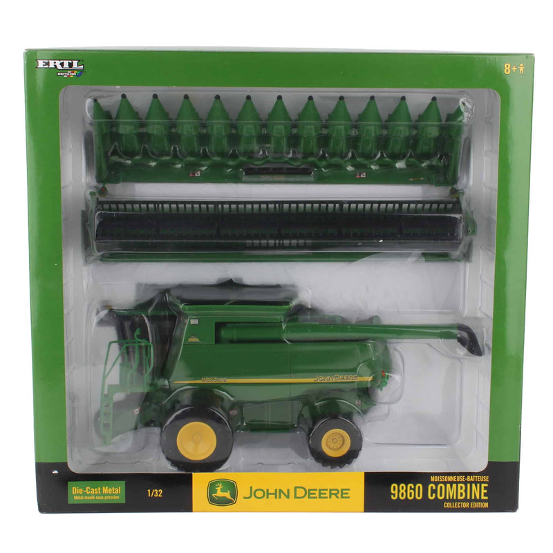 1/32 Collector Edition John Deere 9860 STS Combine with 2 Headers by ERTL