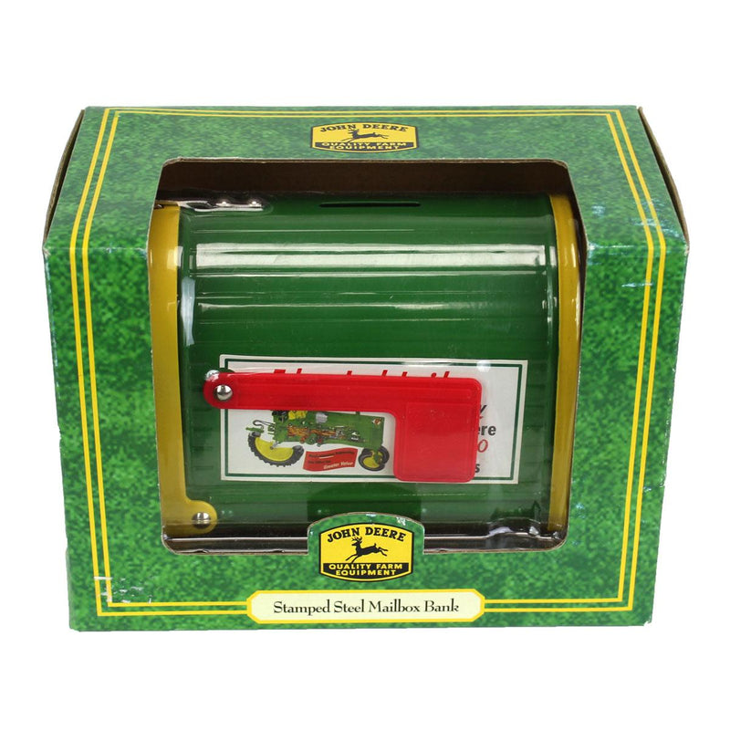 John Deere Stamped Steel Mailbox Bank by ERTL