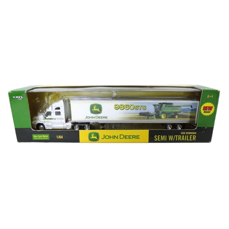 1/64 Kenworth KW Semi Truck with John Deere 9860STS Combine Box Trailer by ERTL