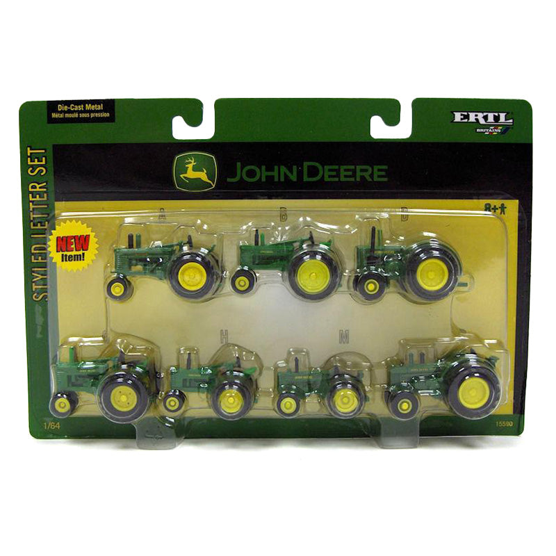 1/64 John Deere Styled Letter Series Tractor Set by ERTL