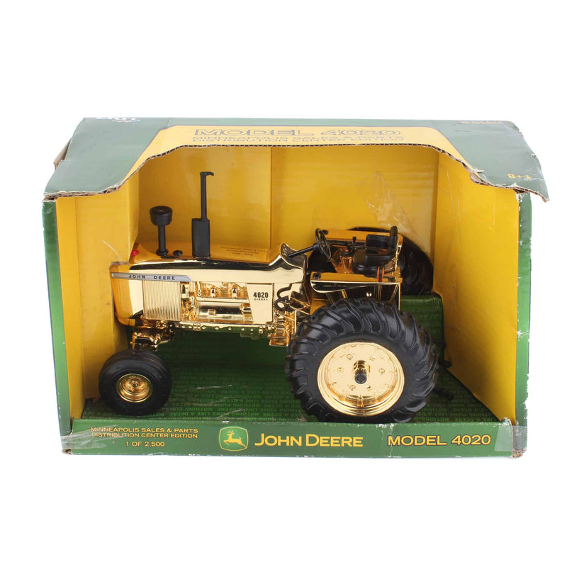 GOLD Chase Unit ~ 1/16 John Deere 4020 Tractor, Minneapolis Sales and Parts Special Edition, by ERTL