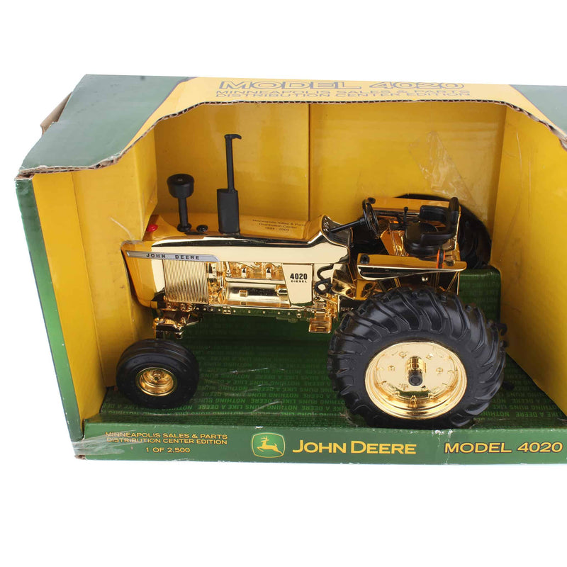 GOLD Chase Unit ~ 1/16 John Deere 4020 Tractor, Minneapolis Sales and Parts Special Edition, by ERTL