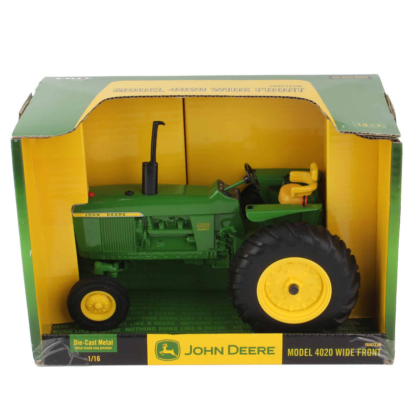 1/16 John Deere 4020 Wide Front Diesel Tractor with Fenders by ERTL