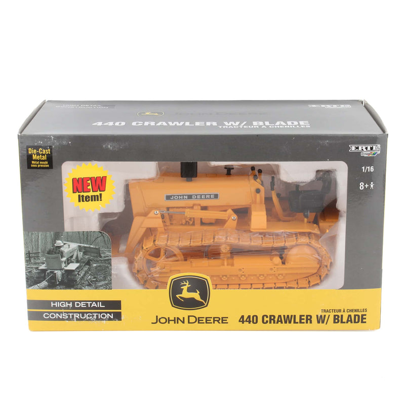 1/16 John Deere 440 Industrial Crawler with Blade by ERTL, Collector Edition