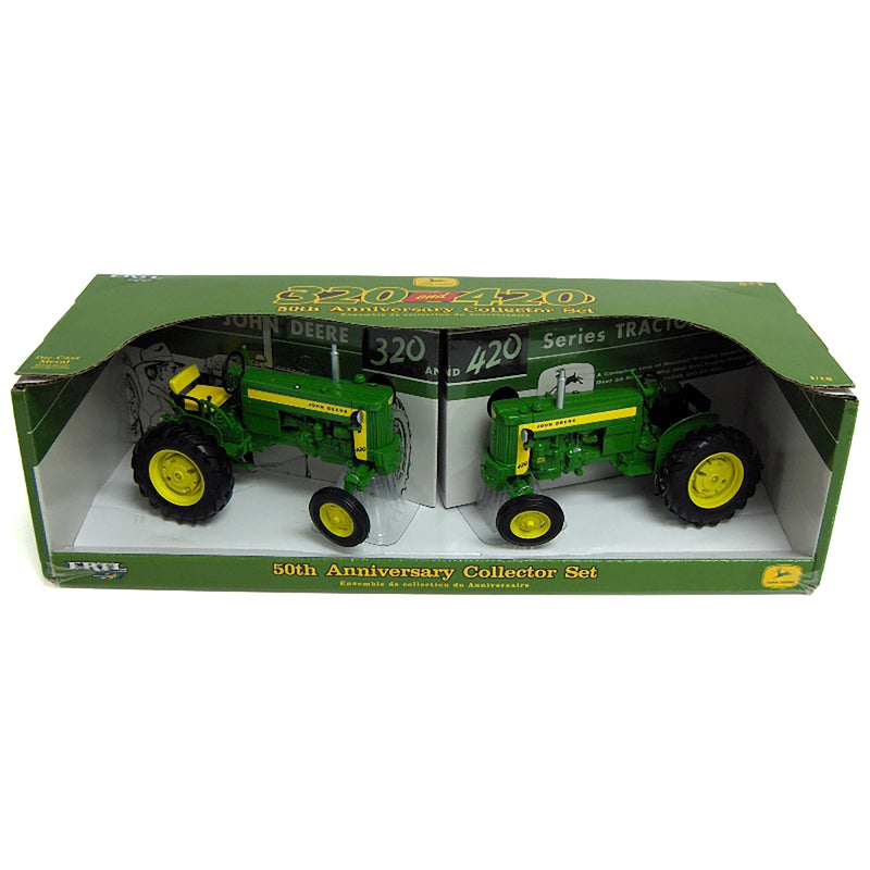 1/16 John Deere 320 Standard and 420 Utility Tractors 50th Anniversary Collector Edition Set by ERTL