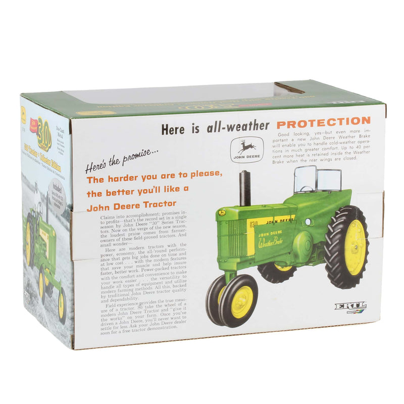 Gold Chrome ~ 1/16 John Deere 530 Wide Front Tractor with Heat Houser by ERTL, 50th Anniversary Collector Edition