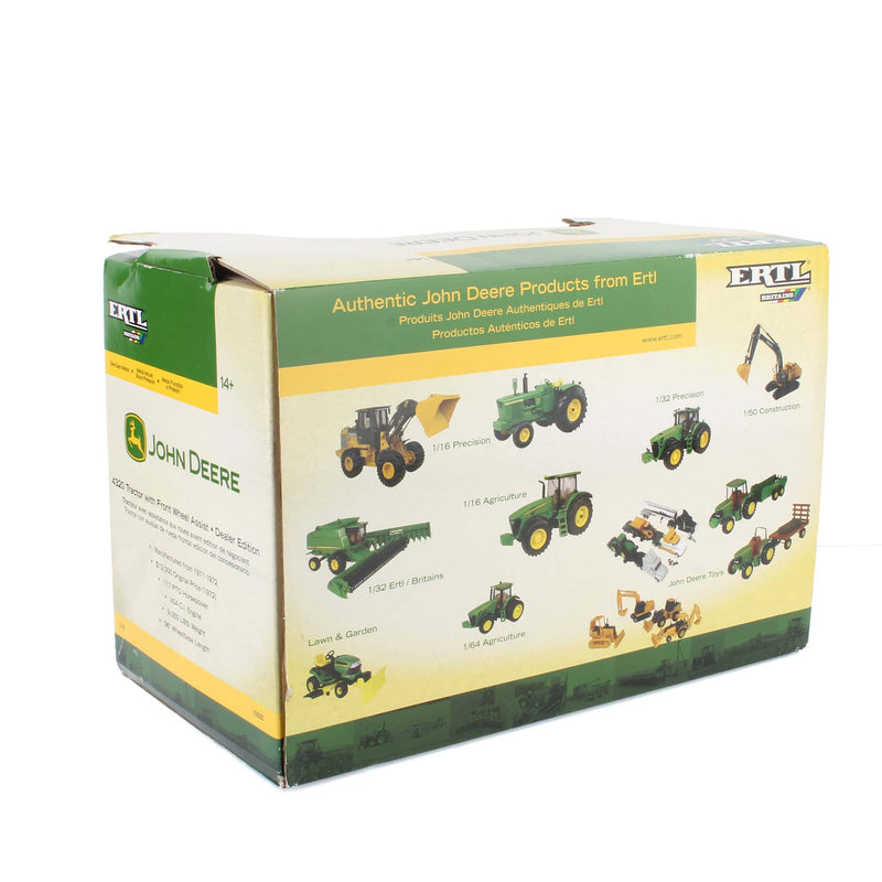 1/16 John Deere 4320 with Front Wheel Assist & Hiniker Cab by ERTL, Dealer Edition