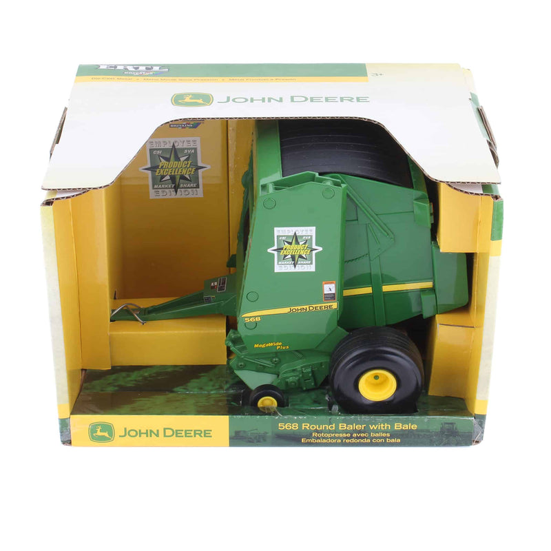 1/16 John Deere 568 Round Baler with Bale by ERTL, Product Excellence Employee Edition