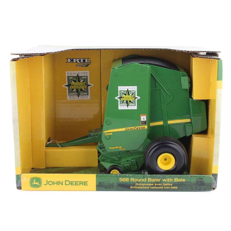 1/16 John Deere 568 Round Baler with Bale by ERTL, Product Excellence Employee Edition