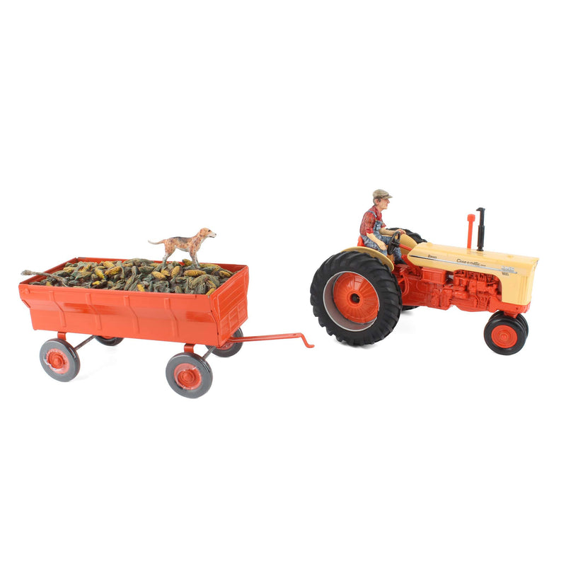 1/16 Case 800 Tractor with Wagon, Corn Load & Driver Set, 1 of 3000 Made