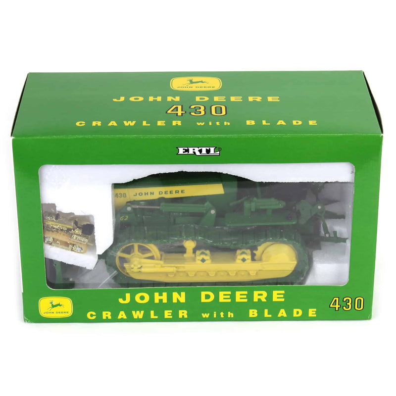 1/16 Limited Edition John Deere 430 Crawler with Blade & 1/64 GOLD 430 Crawler by ERTL