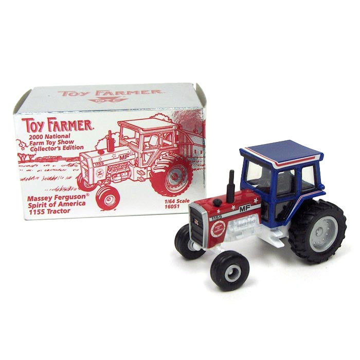 1/64 Massey Ferguson 1155 Tractor with Cab by ERTL, Spirit of America, 2000 National Farm Toy Show