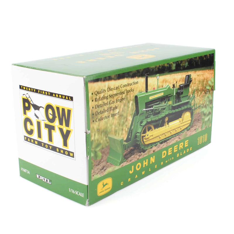 1/16 John Deere 1010 Crawler with Blade & Steel Tracks by ERTL, 2001 21st Annual Plow City Farm Toy Show