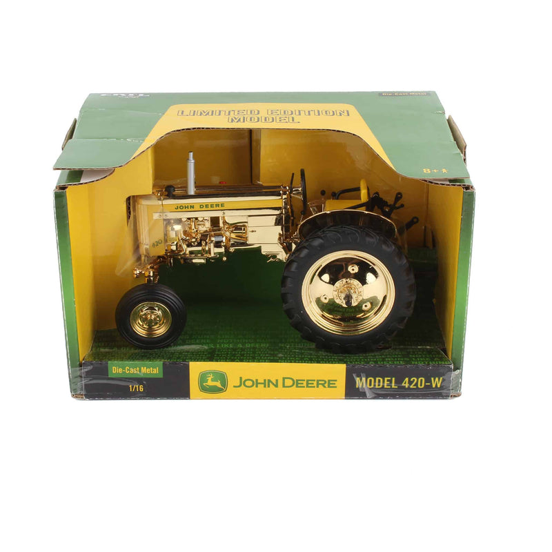 Gold ~ 1/16 John Deere 420 Wide Front Tractor by ERTL, 2005 PA Farm Show